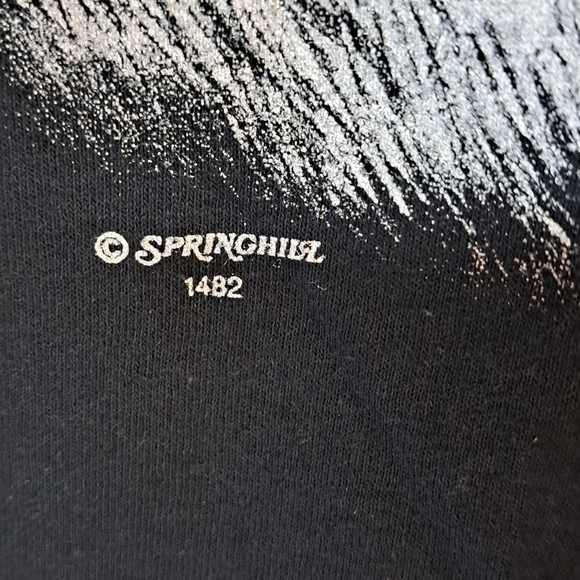 Bears in Wilderness  Men's Short Sleeve Graphic T-shirt Black White Size Medium - Picture 3 of 11